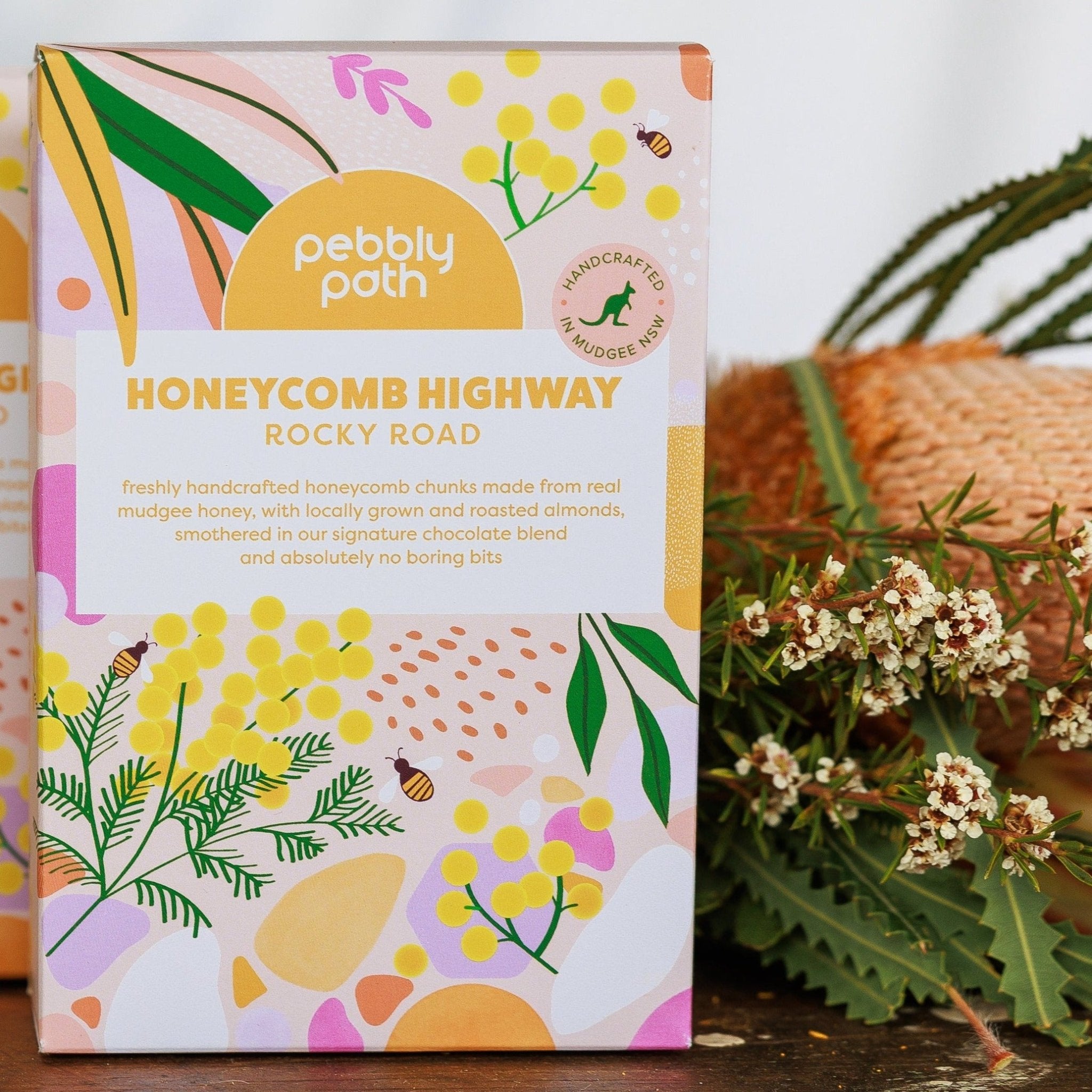 200g Honeycomb Highway Rocky Road (Large Block) - Pebbly Path