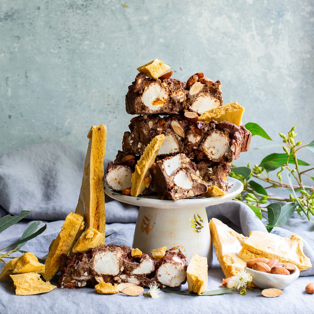 200g Honeycomb Highway Rocky Road (Large Block) - Pebbly Path