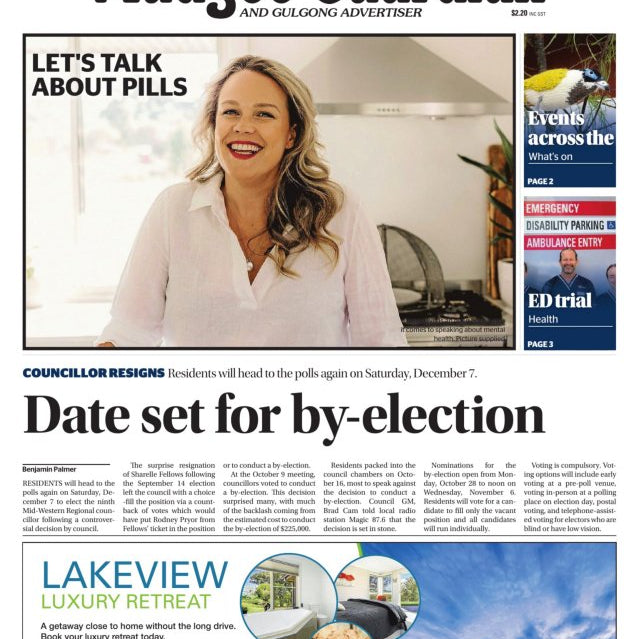 Mudgee Guardian Newspaper Article on Tash's experience with post-natal depression