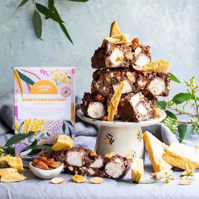 200g Honeycomb Highway Rocky Road (Large Block) - Pebbly Path