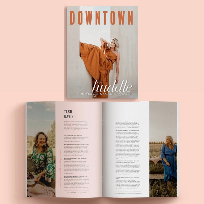 pebbly path's tash davis is featured in the downtown magazine issue celebrating regional women in business