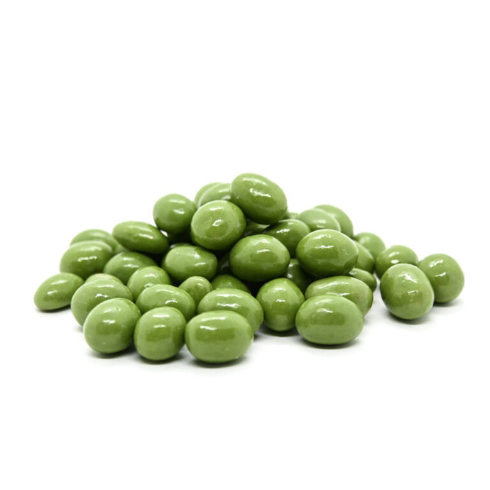 Chocolate coated matcha peanuts