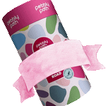 Pebbly Path PERSONALISED Rocky Road Pick n Mix Gift Cylinder featuring colourful signature packaging with a personalised message banner, shown as a standalone product image on a transparent background.
