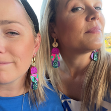 Load image into Gallery viewer, Wearable Art - Limited edition earrings by Polka Polly - Pebbly Path
